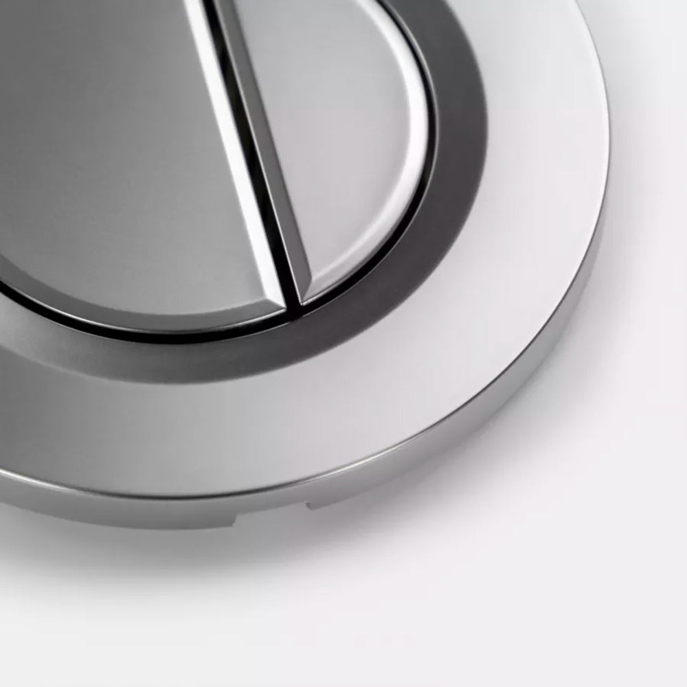 Placca di comando pneumatico doppio tasto a incasso bianco