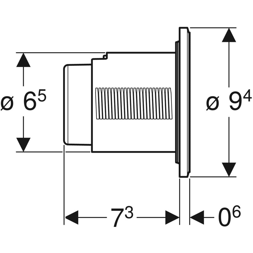 Comando placca di comando pneumatico doppio tasto bi-color bianco e cromato a due quantità