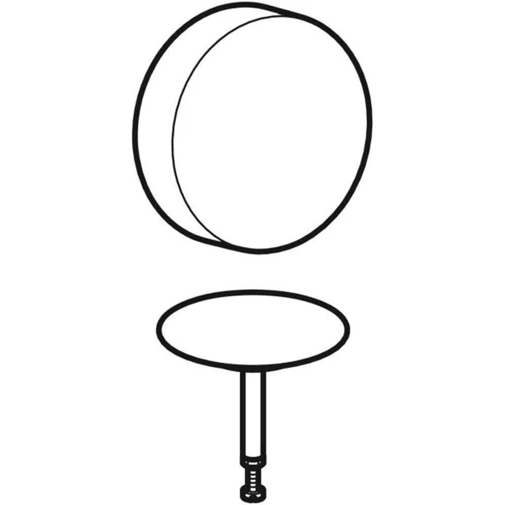 Accessori completamento tappo piletta cromato lucido per sifone