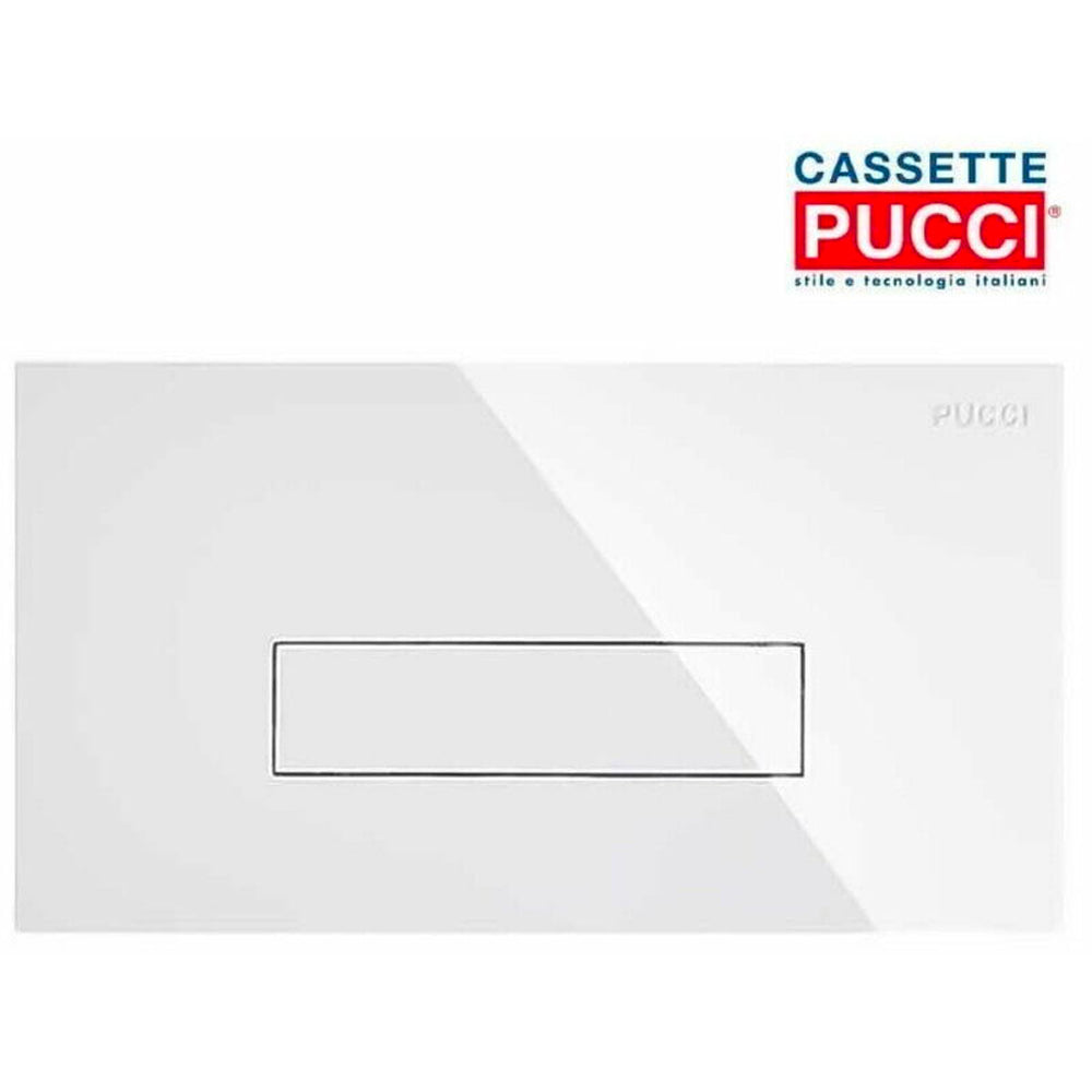 Kit copertura monotasto bianco con telaio sportello ricambio placca Sara 310
