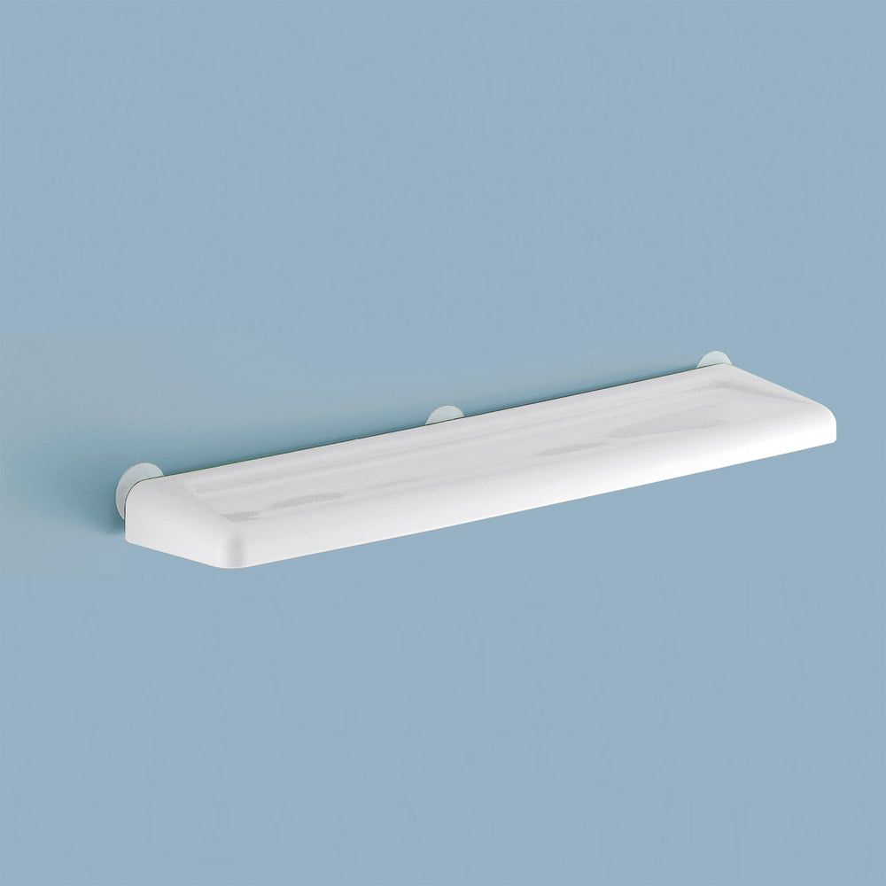 Mensola da bagno bianca 60 cm in resina resitente serie 8000 Junior