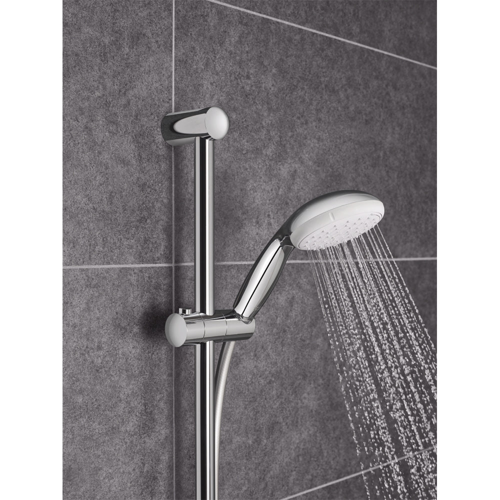 Set saliscendi doccia a 2 getti con asta 60 cm Tempesta 100