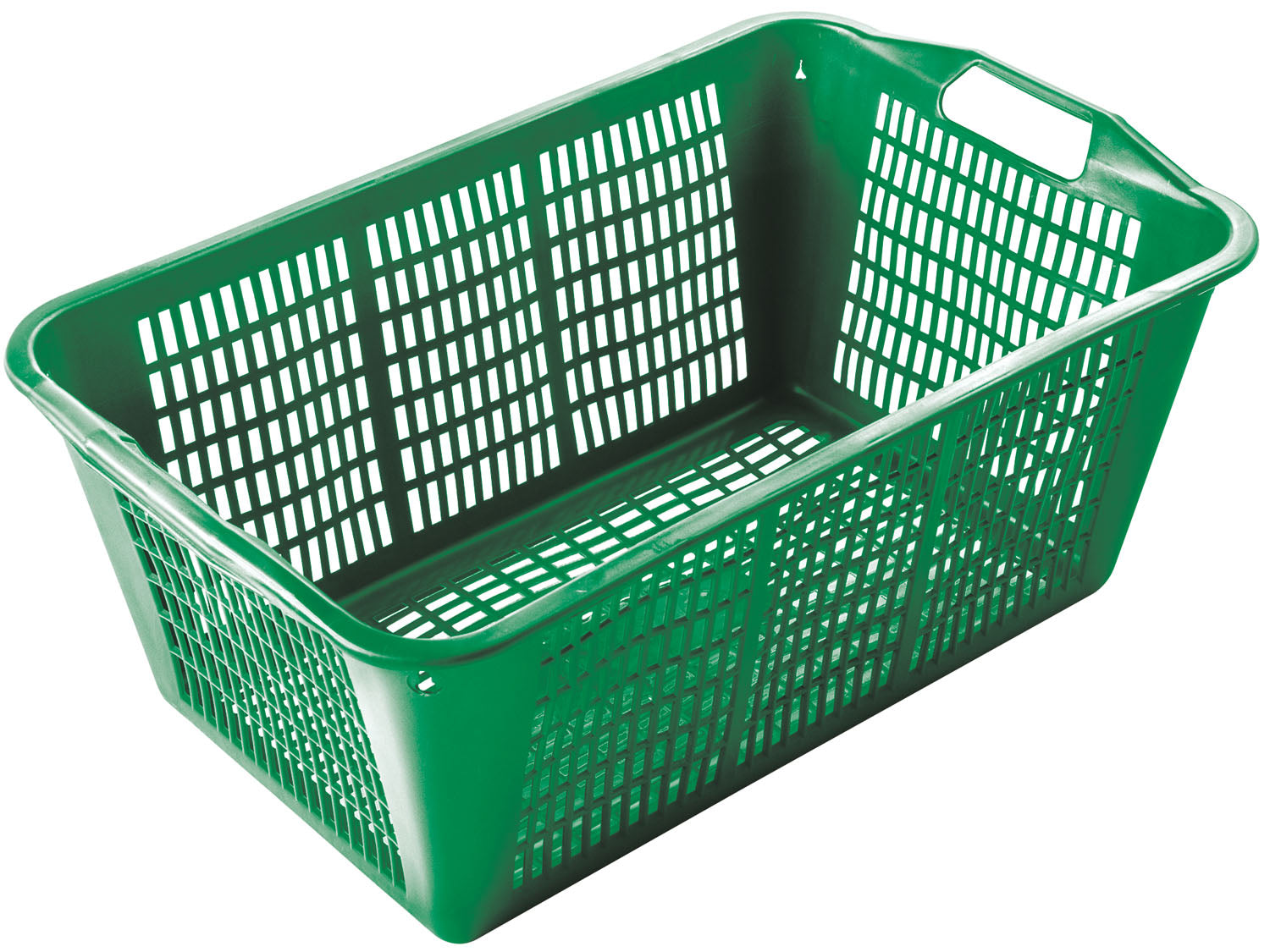 Panier caisse multi-usages empilable en plastique PP 58x34x23 cm