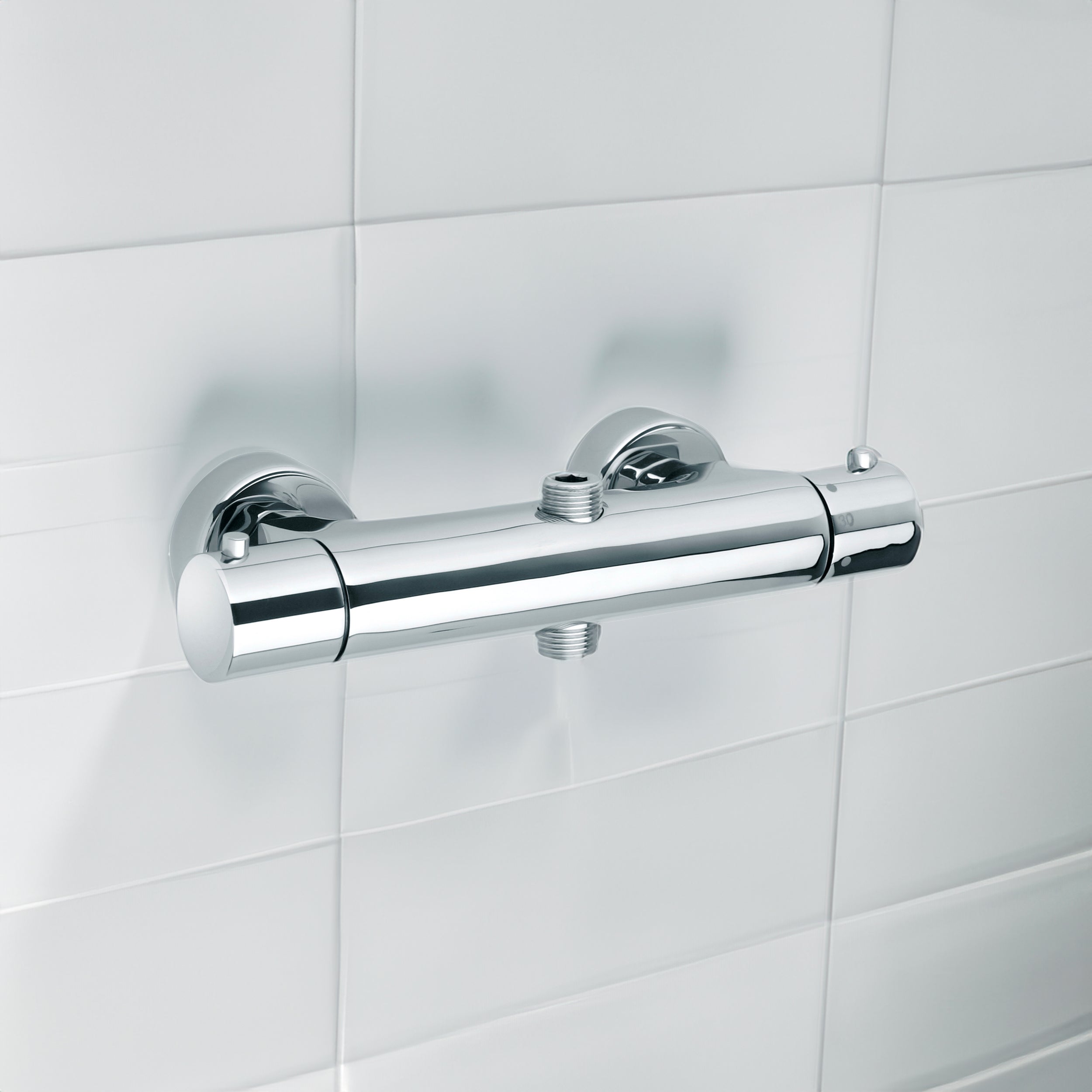 Miscelatore doccia cromo termostatico con deviatore a due vie Disco