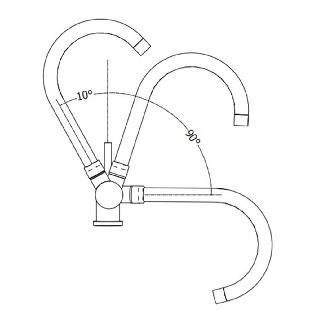 Miscelatore lavello monoforo sottofinestra cromo Stick