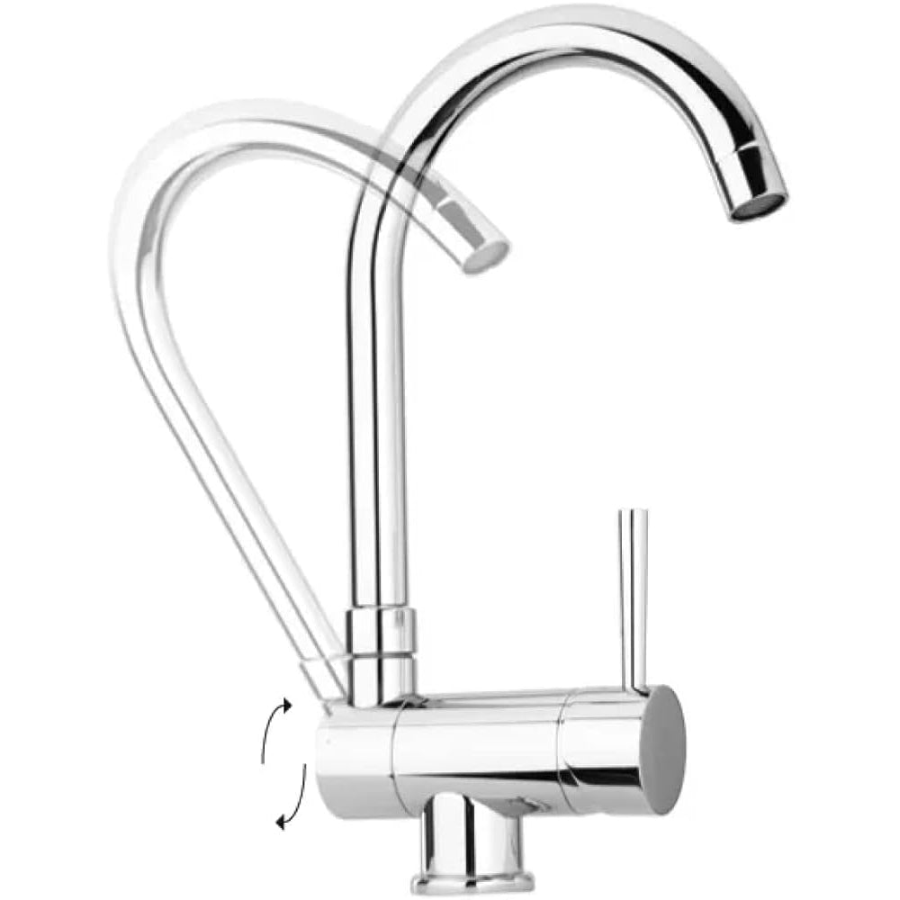 Miscelatore lavello monoforo sottofinestra cromo Stick