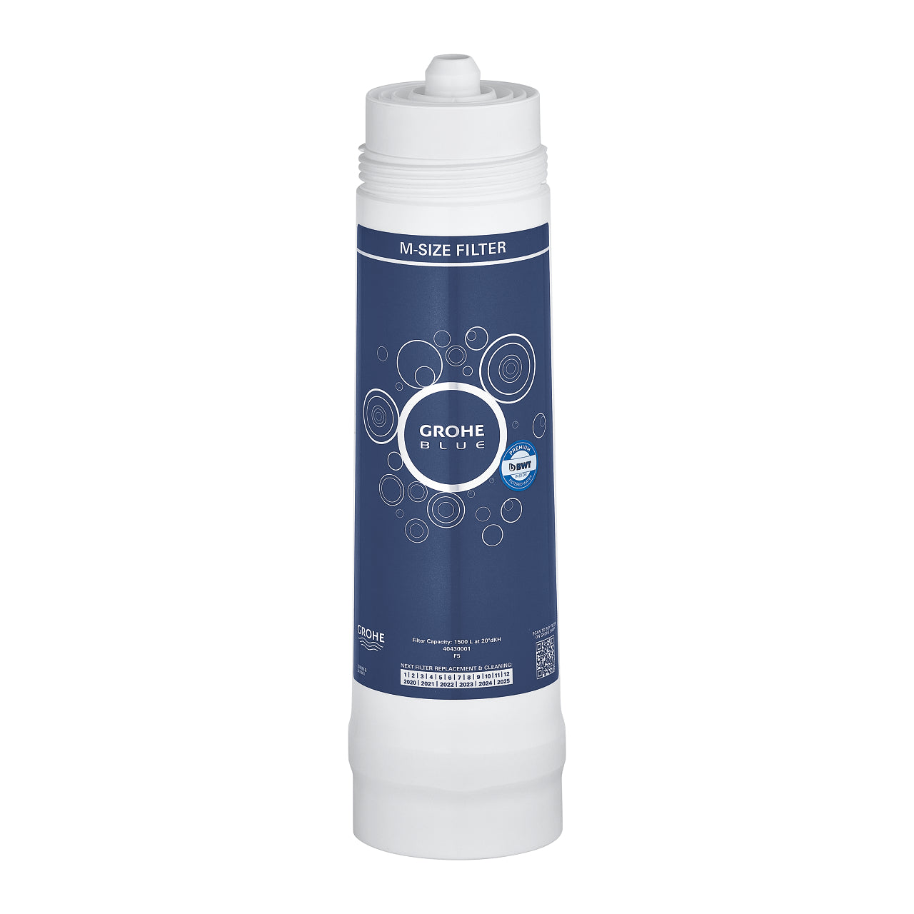 Filtro di ricambio per acqua potabile taglia M e capacita 1500 litri compatibile sistema Grohe Blue