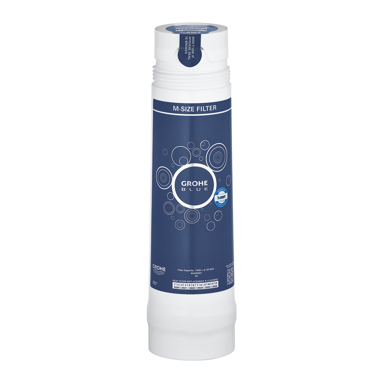Filtro di ricambio per acqua potabile taglia M e capacita 1500 litri compatibile sistema Grohe Blue