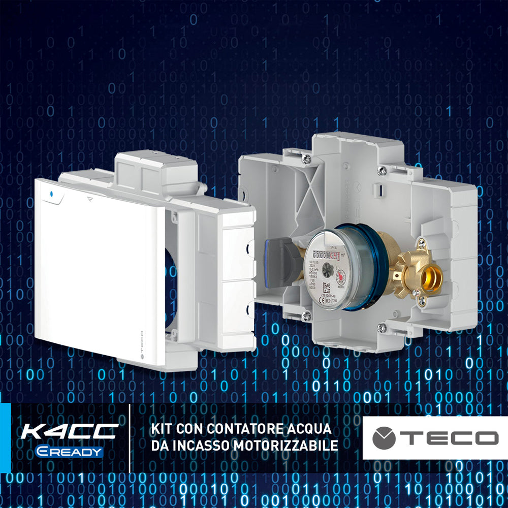 kit contabilizzazione incasso acqua sanitaria con contatore estraibile compatibile motore elettrico