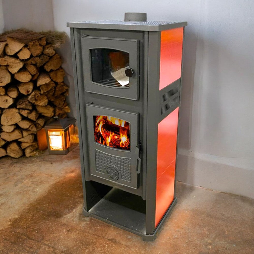 Poêle à bois avec four Structure en acier 11,3 kW Kalorosa