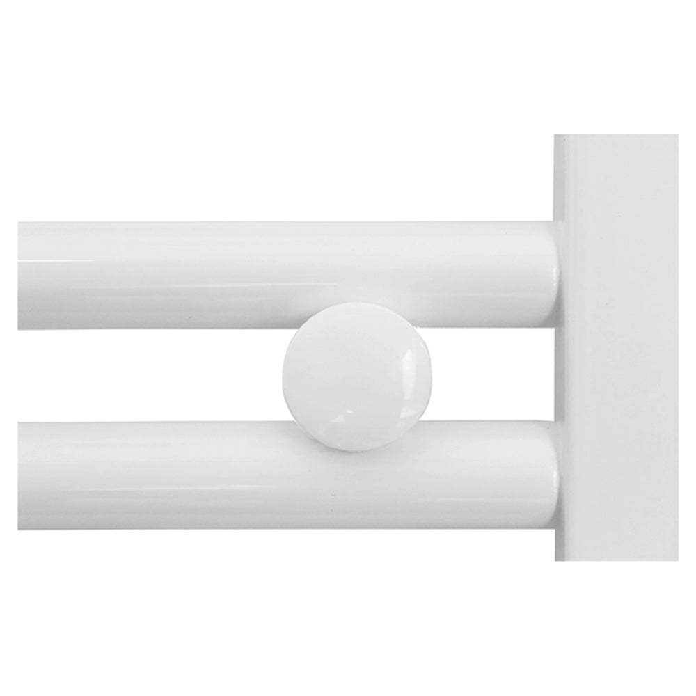 Termoarredo bianco diritto 170.3x55x50 cm con valvola sfiato e elementi di fissaggio