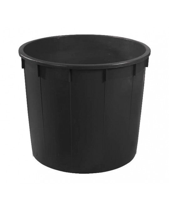 Baignoire seau en plastique noir 80 et 230 litres