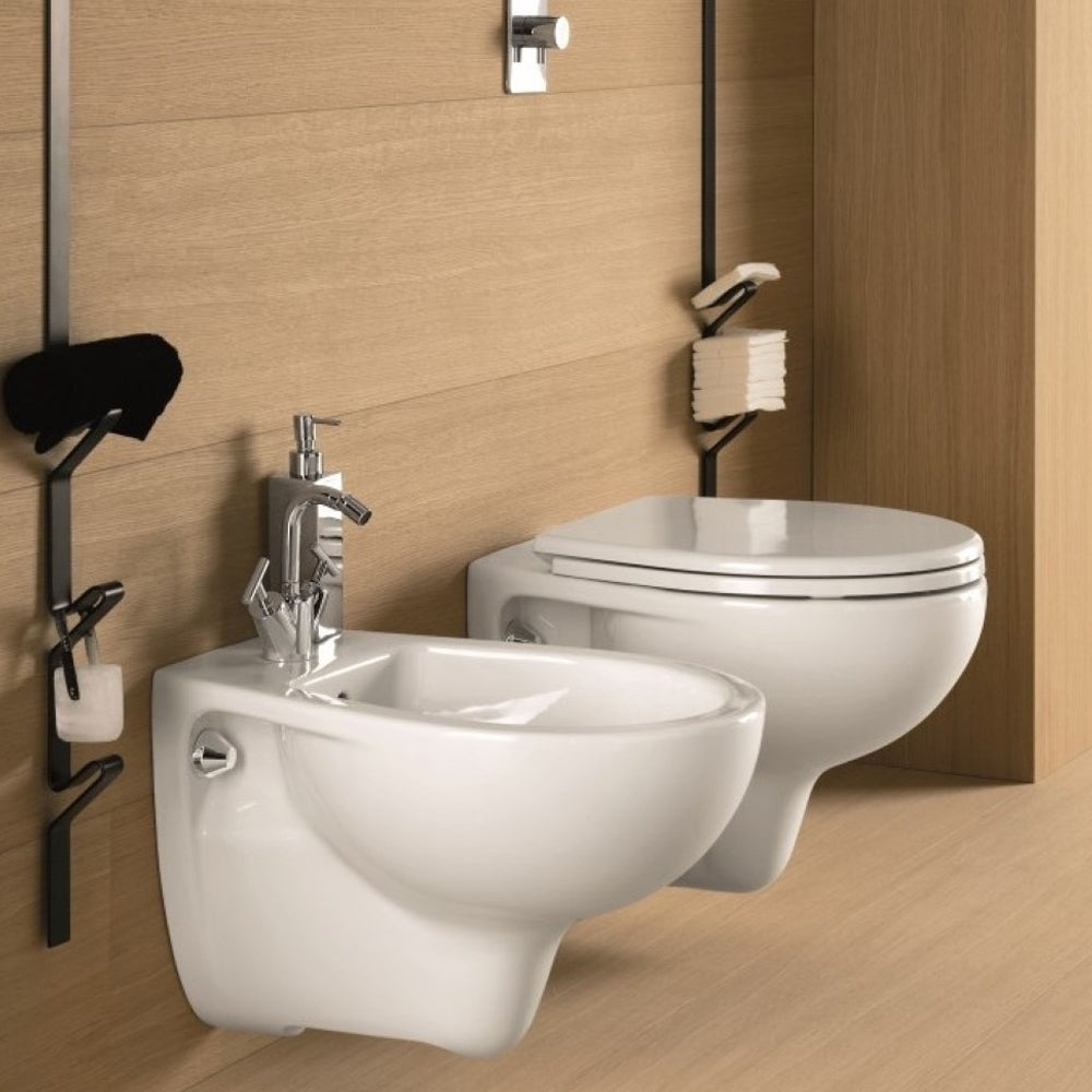 Bidet sospeso Monoforo in vetrochina bianco Colibri