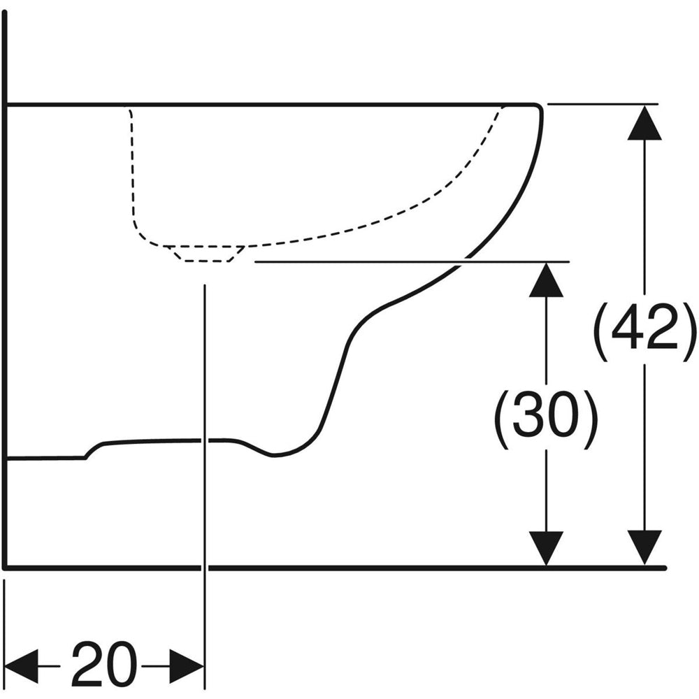 Bidet sospeso Monoforo in vetrochina bianco Colibri