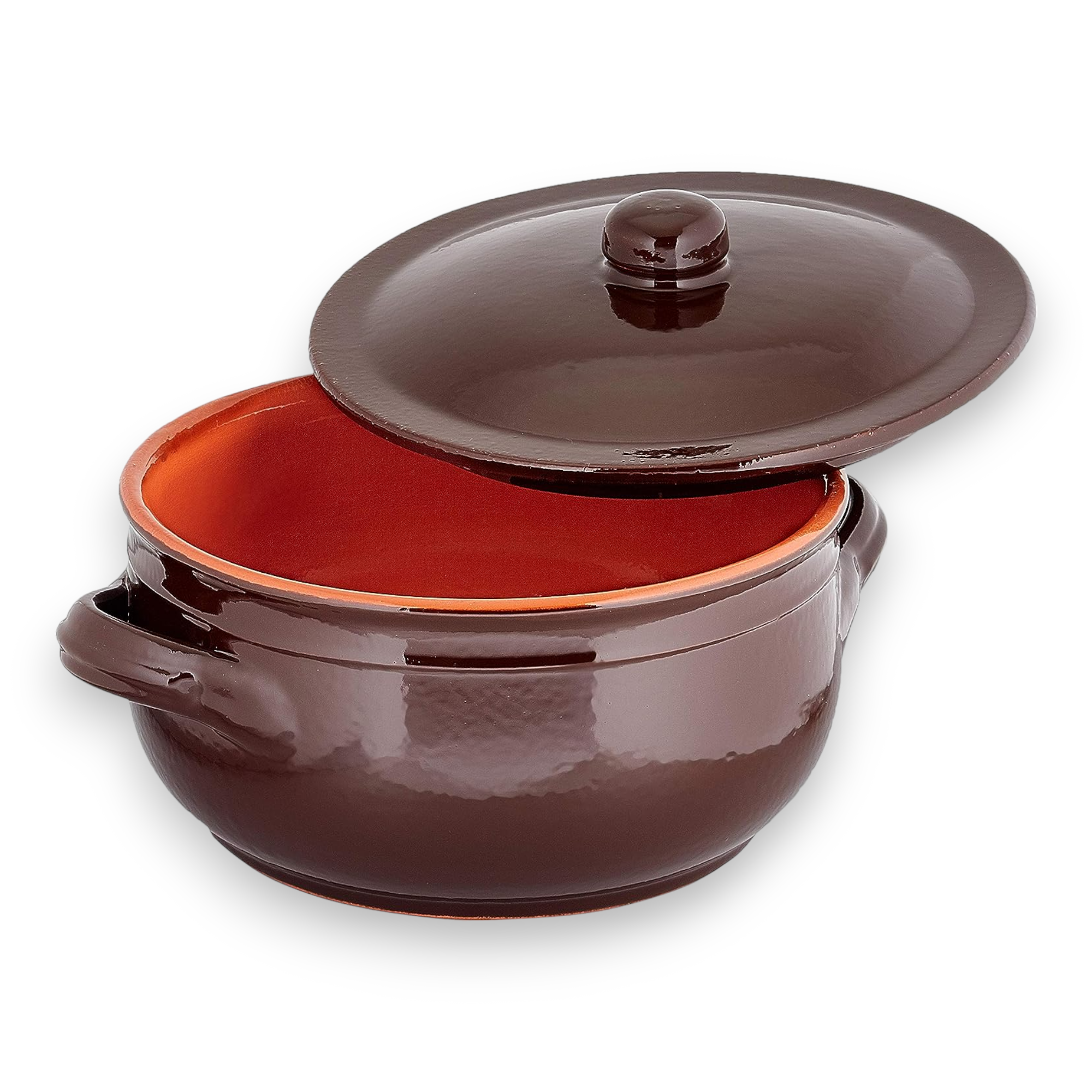 Poêle à bol en terre cuite Ø20 cm avec revêtement céramique pour tous types de cuisson Brunella