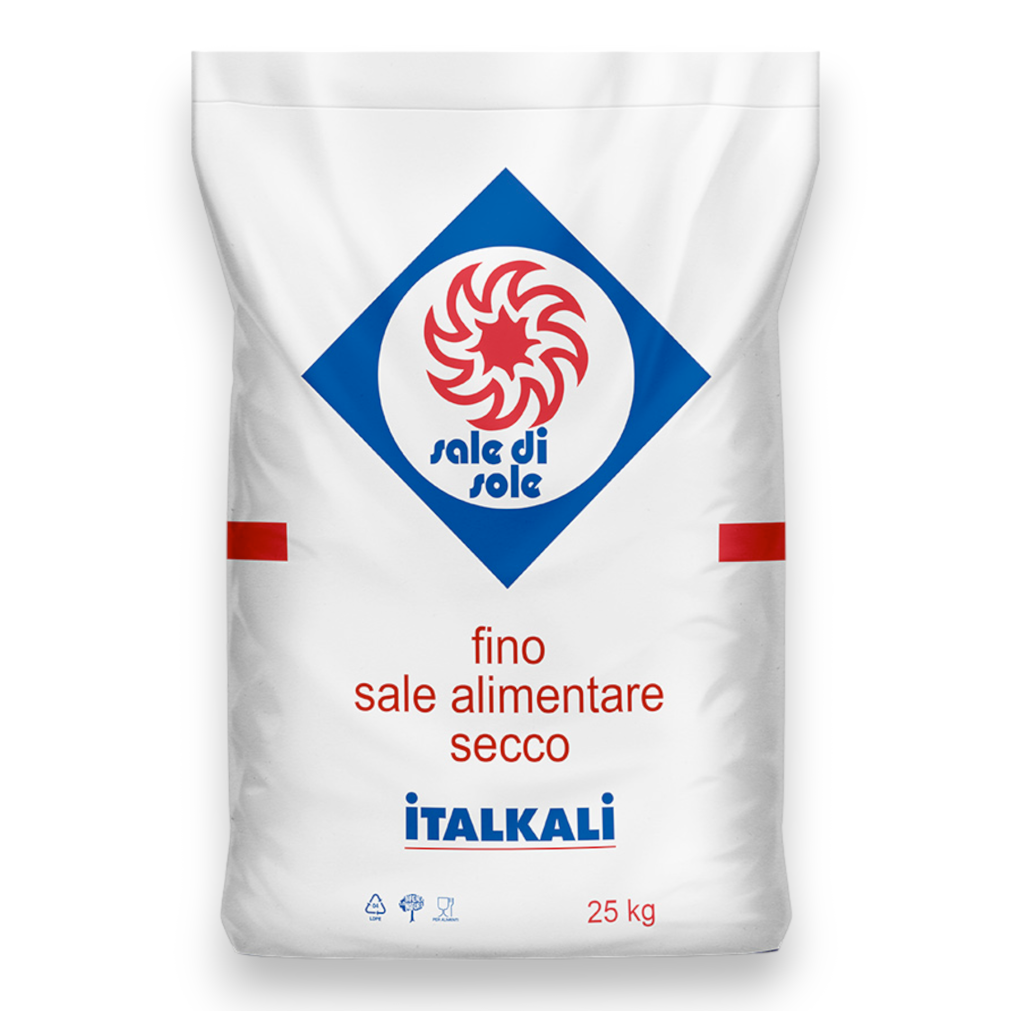 Gros sel comestible sec en sac de 25 kg