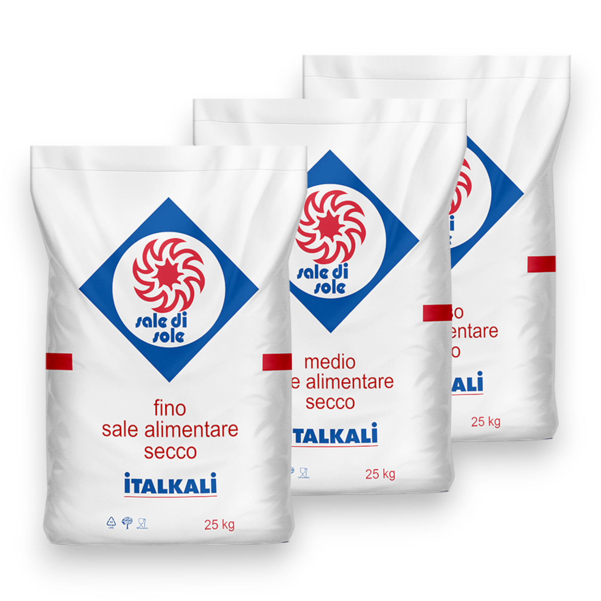 Gros sel comestible sec en sac de 25 kg