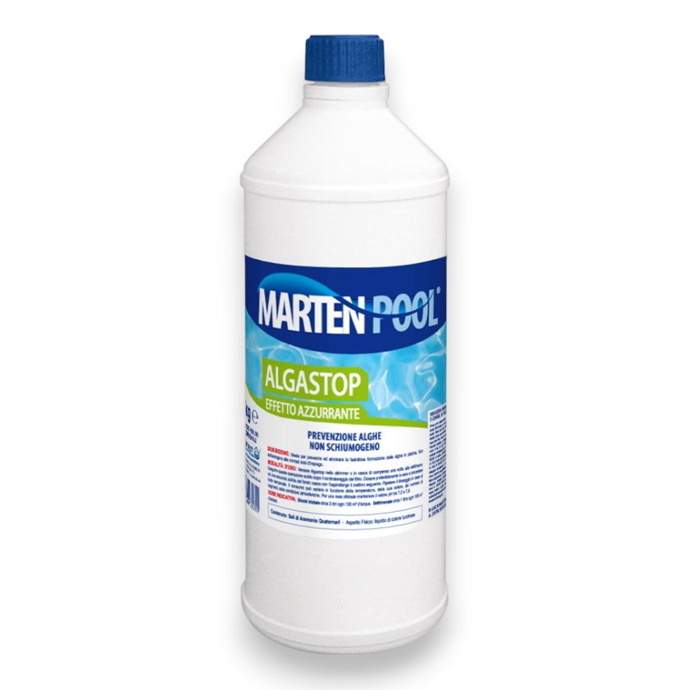 Traitement liquide anti-algues pour piscines 1 et 5 kg