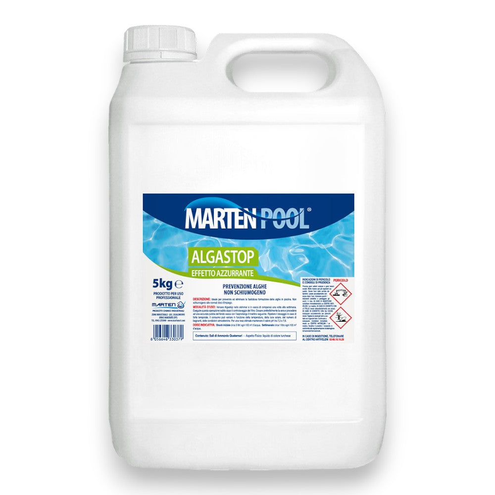 Traitement liquide anti-algues pour piscines 1 et 5 kg