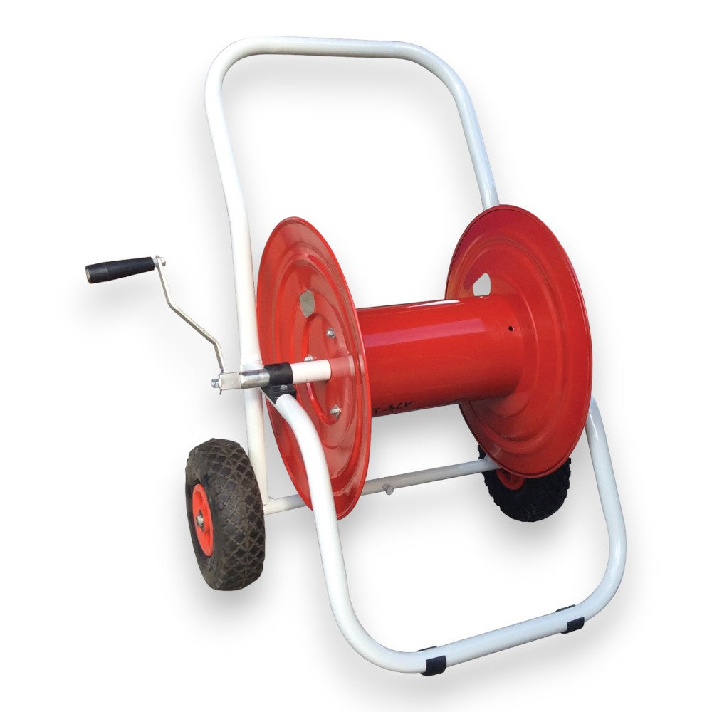 Chariot enrouleur lourd pour tuyau d'arrosage en acier galvanisé G43