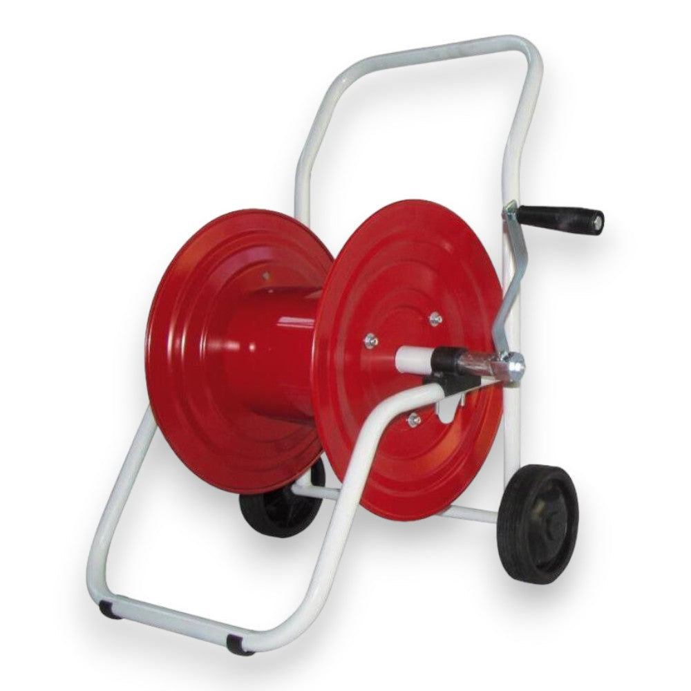 Chariot enrouleur lourd pour tuyau d'arrosage en acier galvanisé G43