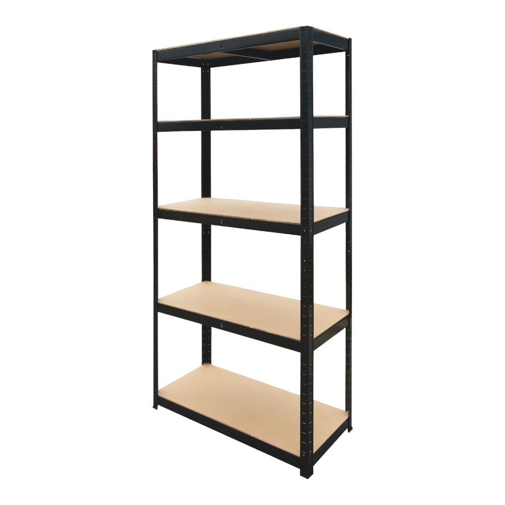 <transcy>Étagère en acier à 5 niveaux en kit d'emboîtement Design Brixo Black 150</transcy>