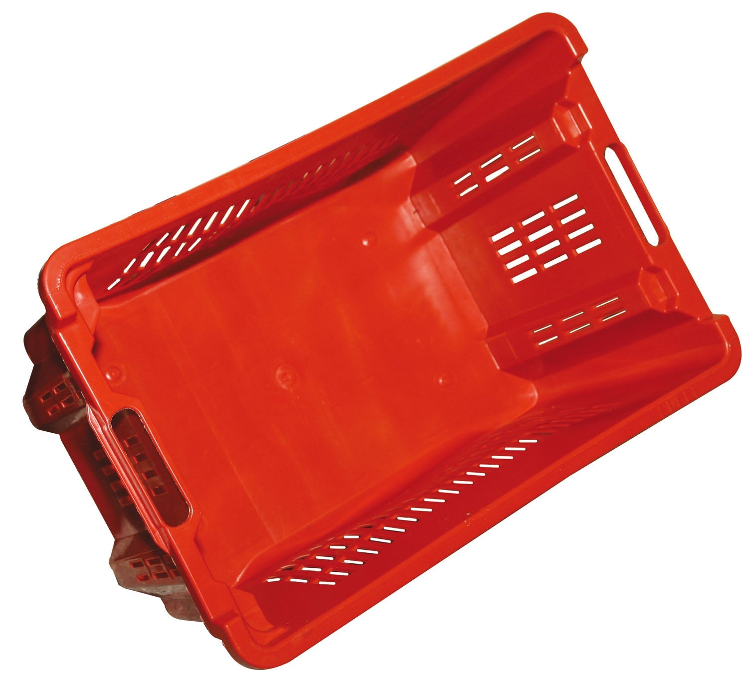 Caisse agricole semi-fermée pour olives, raisins et tomates, empilable