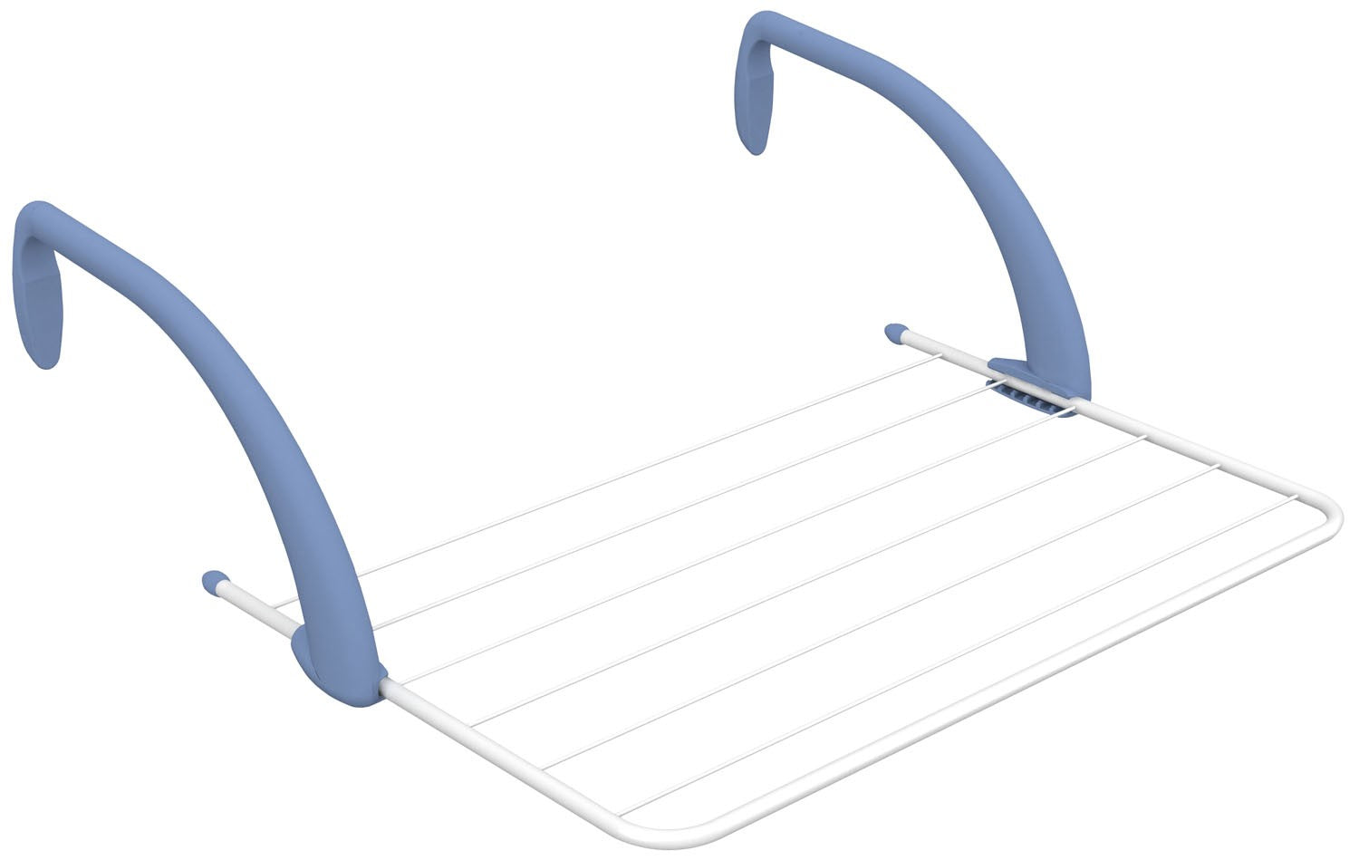 Séchoir à linge de balcon 5 m acier résine blanc