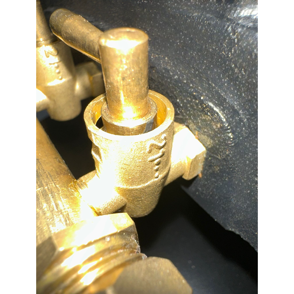 Cuisinière à gaz en fonte avec double brûleur 8,6 kW et support Kemper amovible 