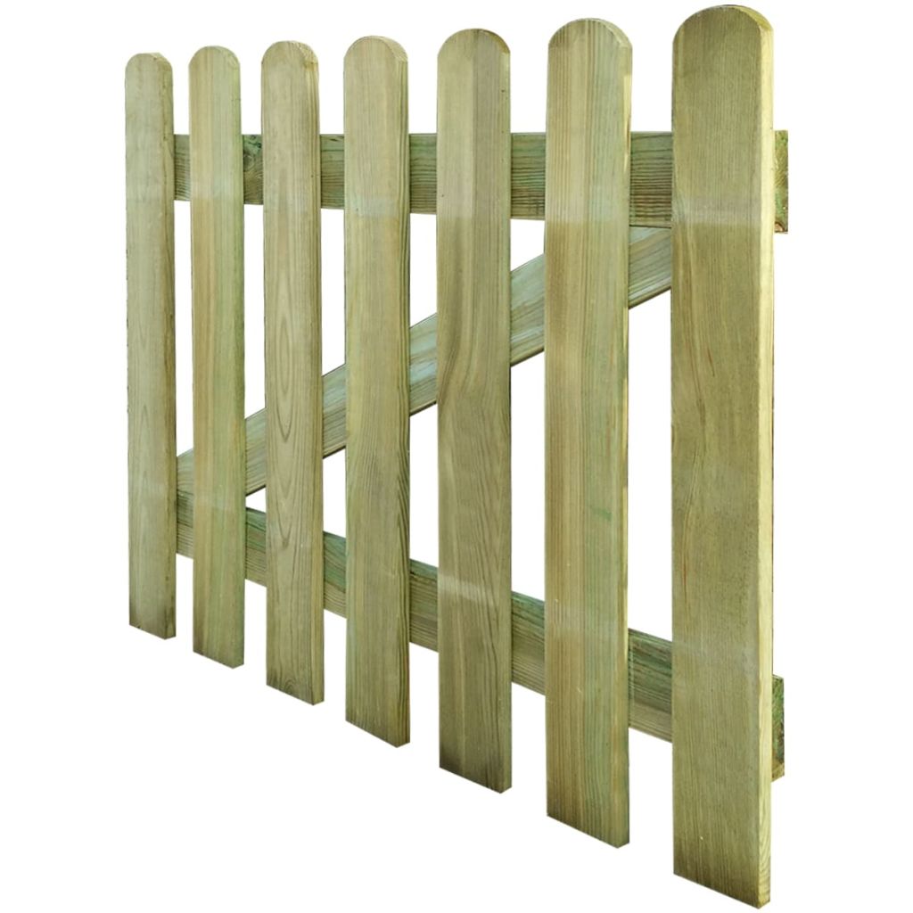 Portail extérieur en bois de pin imprégné 100xH80 cm