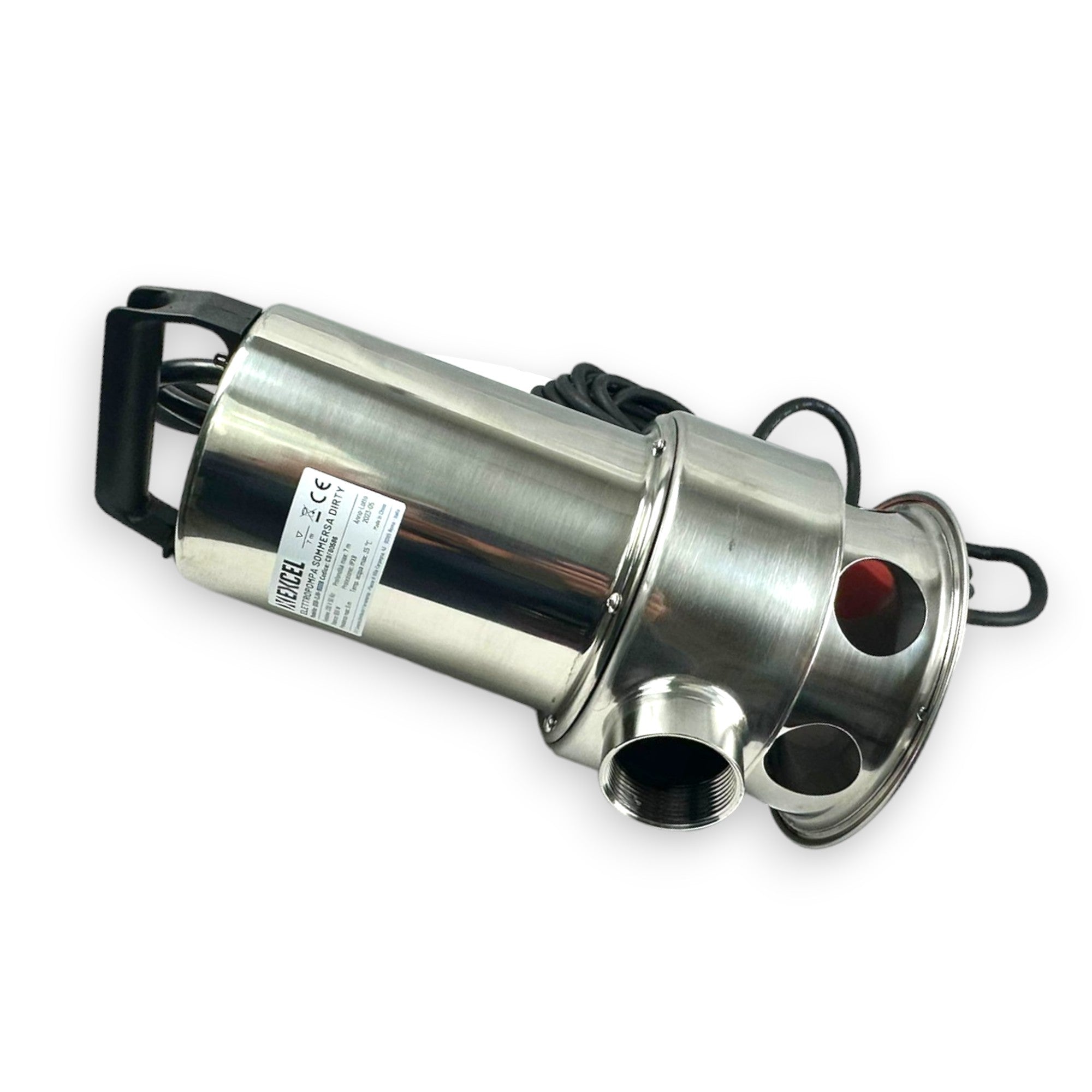 Pompe électrique submersible en acier inoxydable pour eaux sales et corps étrangers max 9 m 0,9 kw