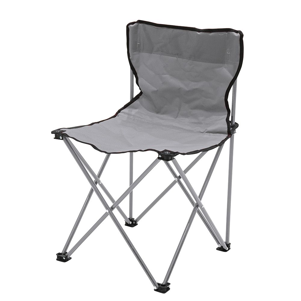 Chaise de pêcheur avec structure en acier au carbone et assise pliable en polyester