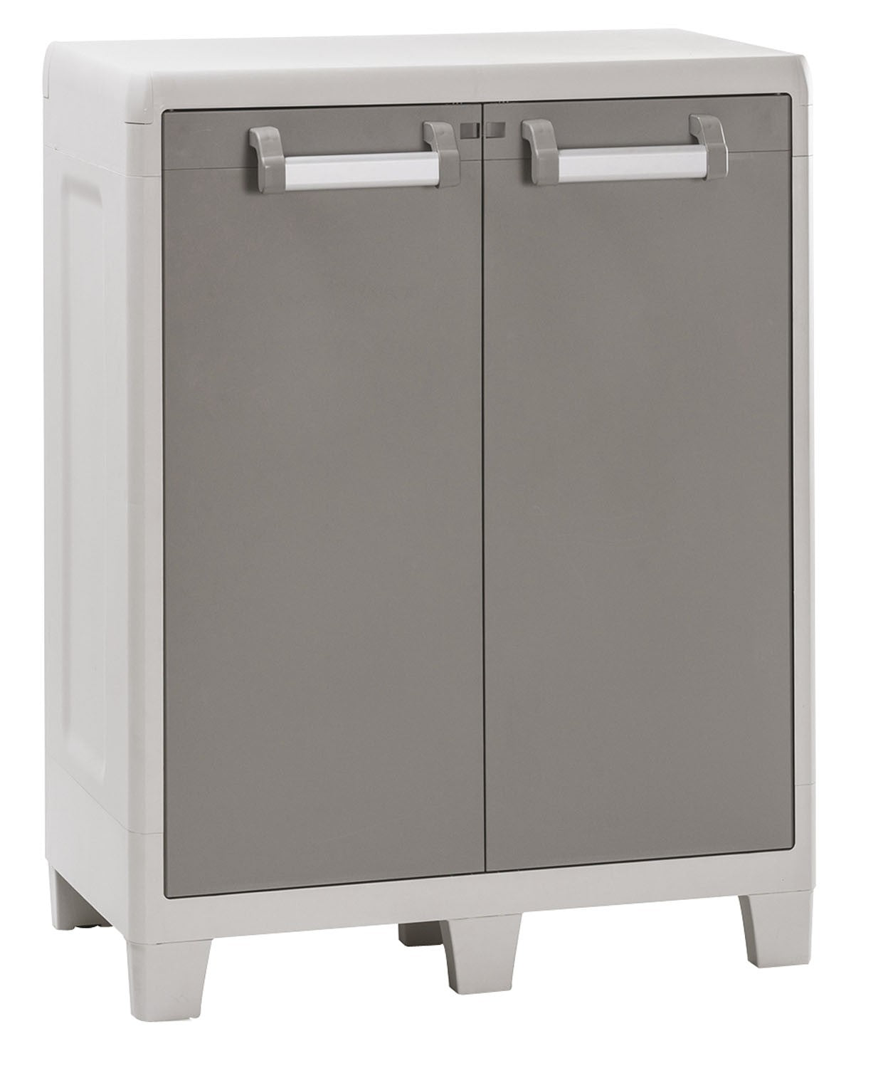 Armoire basse cadenassable toutes étagères avec 2 étagères réglables et 2 portes Urban XL Toomax