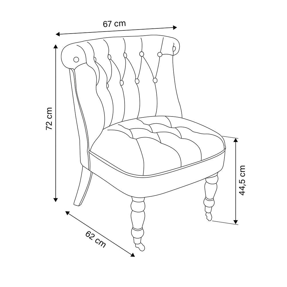 Fauteuil lounge matelassé bleu sarcelle en tissu effet velours, pieds en bois et deux roulettes, design rétro vintage Sibilla