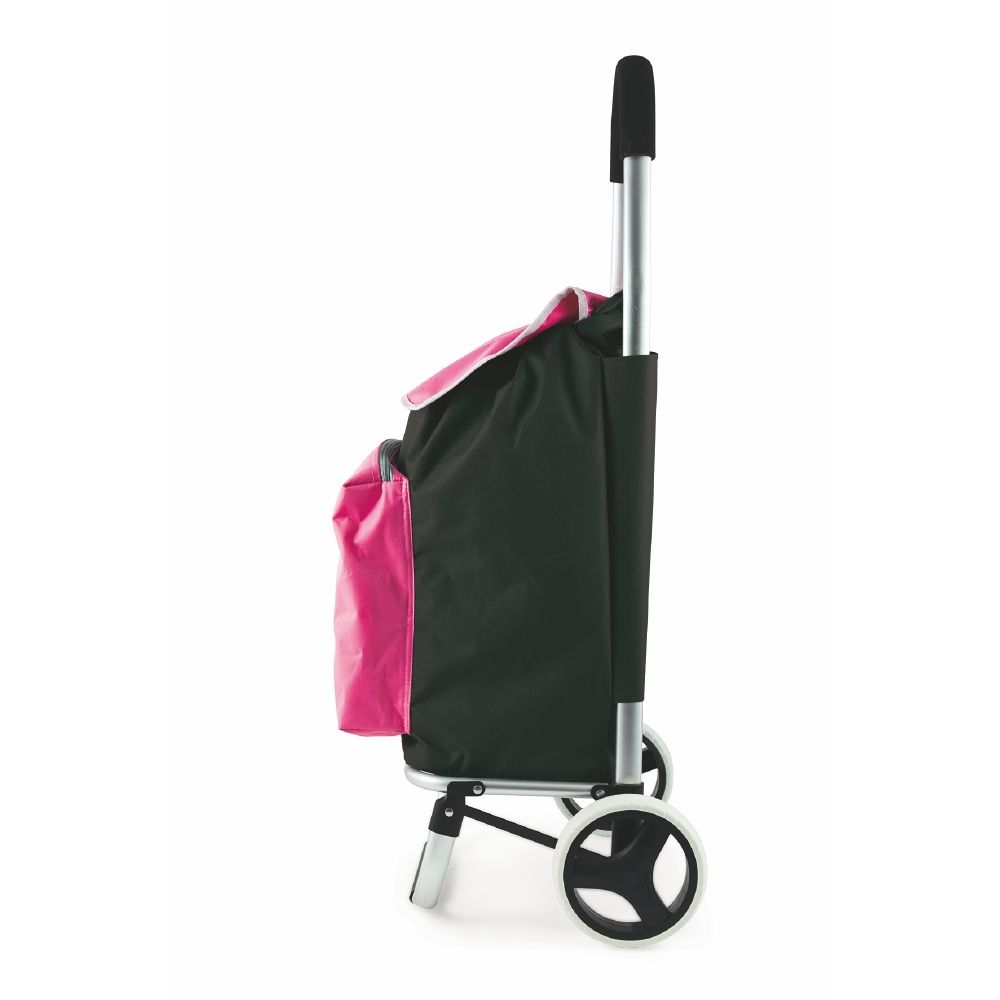 Chariot de courses thermique 33 L, structure aluminium, 2 roues, sac thermique