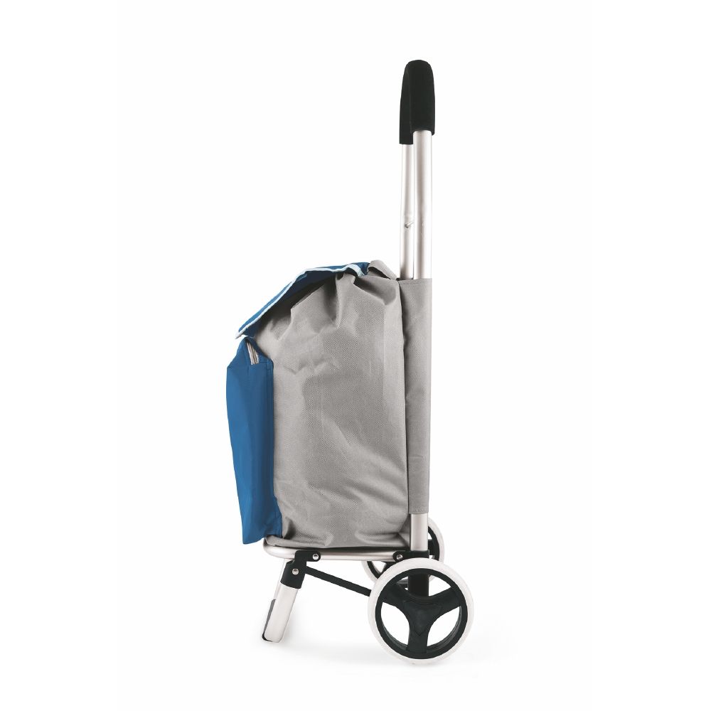 Chariot de courses thermique 33 L, structure aluminium, 2 roues, sac thermique