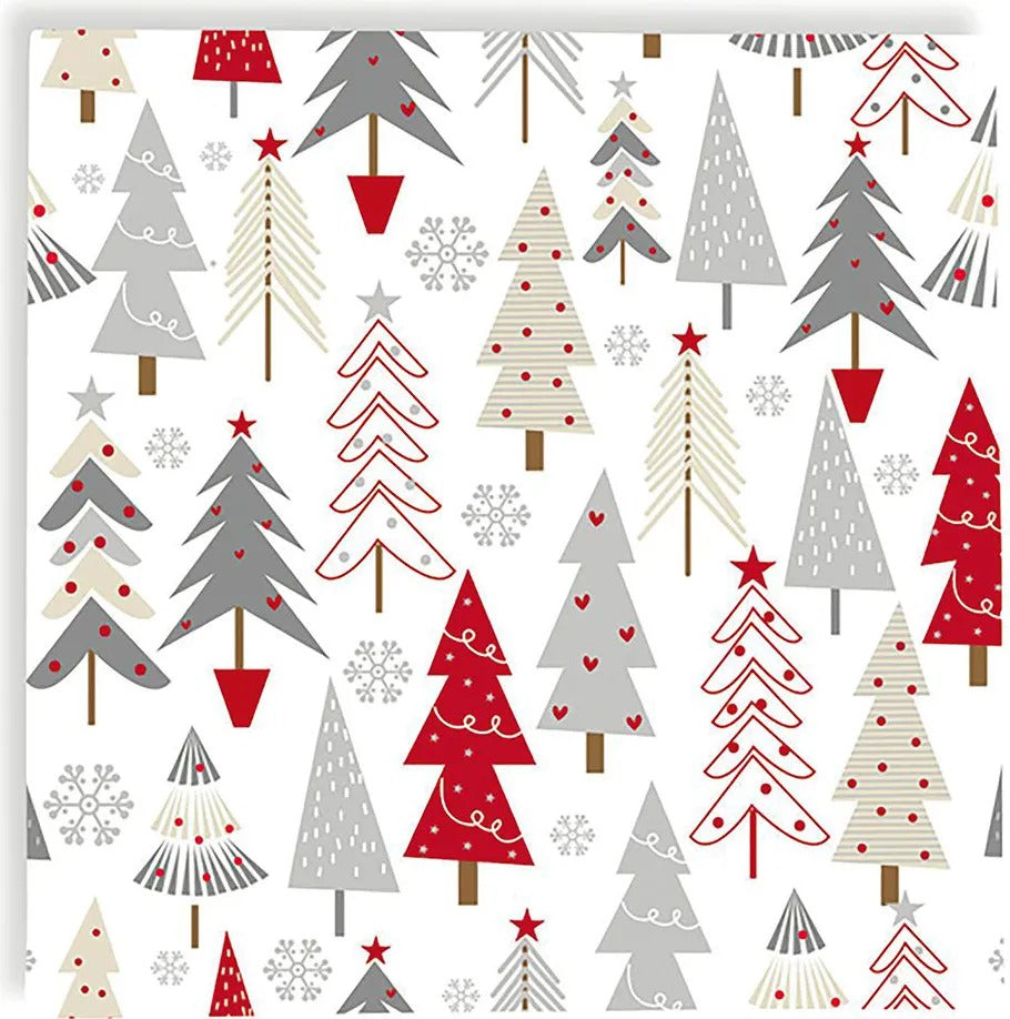 Pack de 20 serviettes en papier avec décoration de Noël