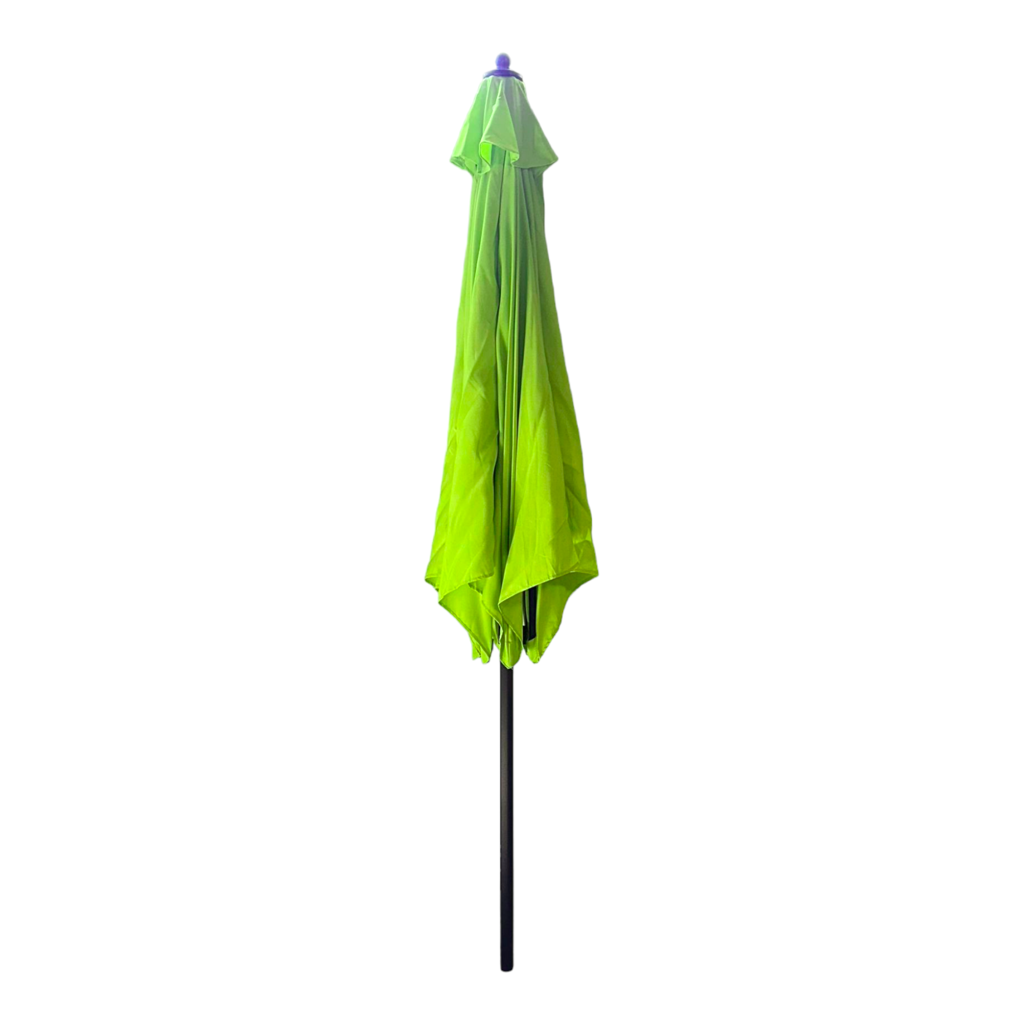 Parasol rond en aluminium 270 cm avec bouton de réglage Vert clair