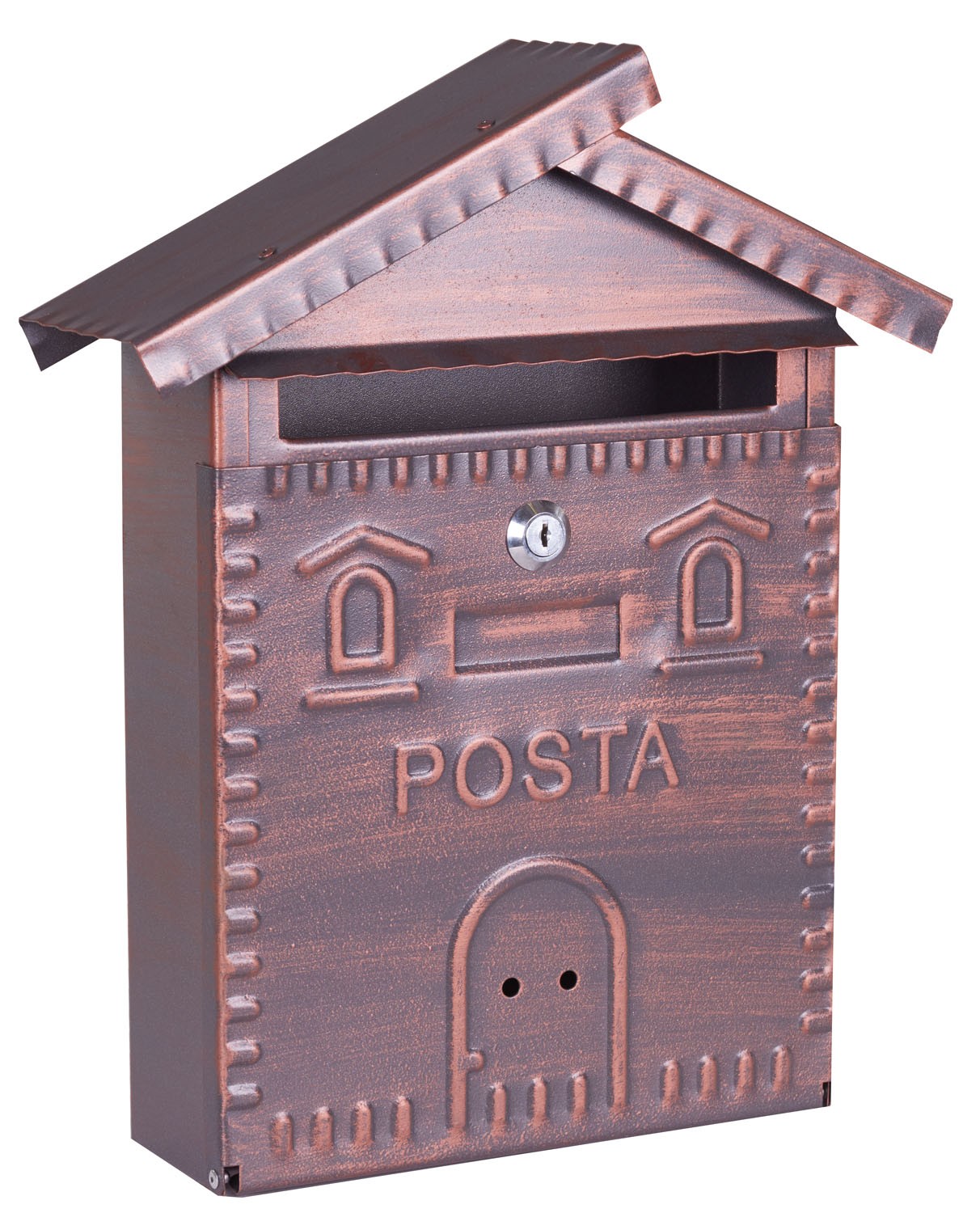 Boîte aux lettres maison en fer forgé L28xP8xH34 Brixo