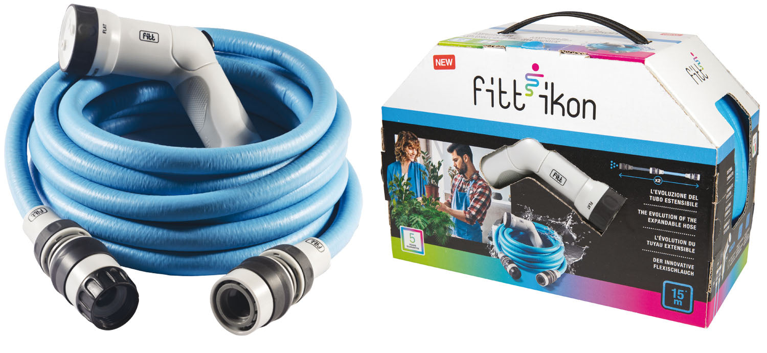 Kit tuyau d'irrigation avec pistolet multi-jets et raccords IKON KIT FITT 