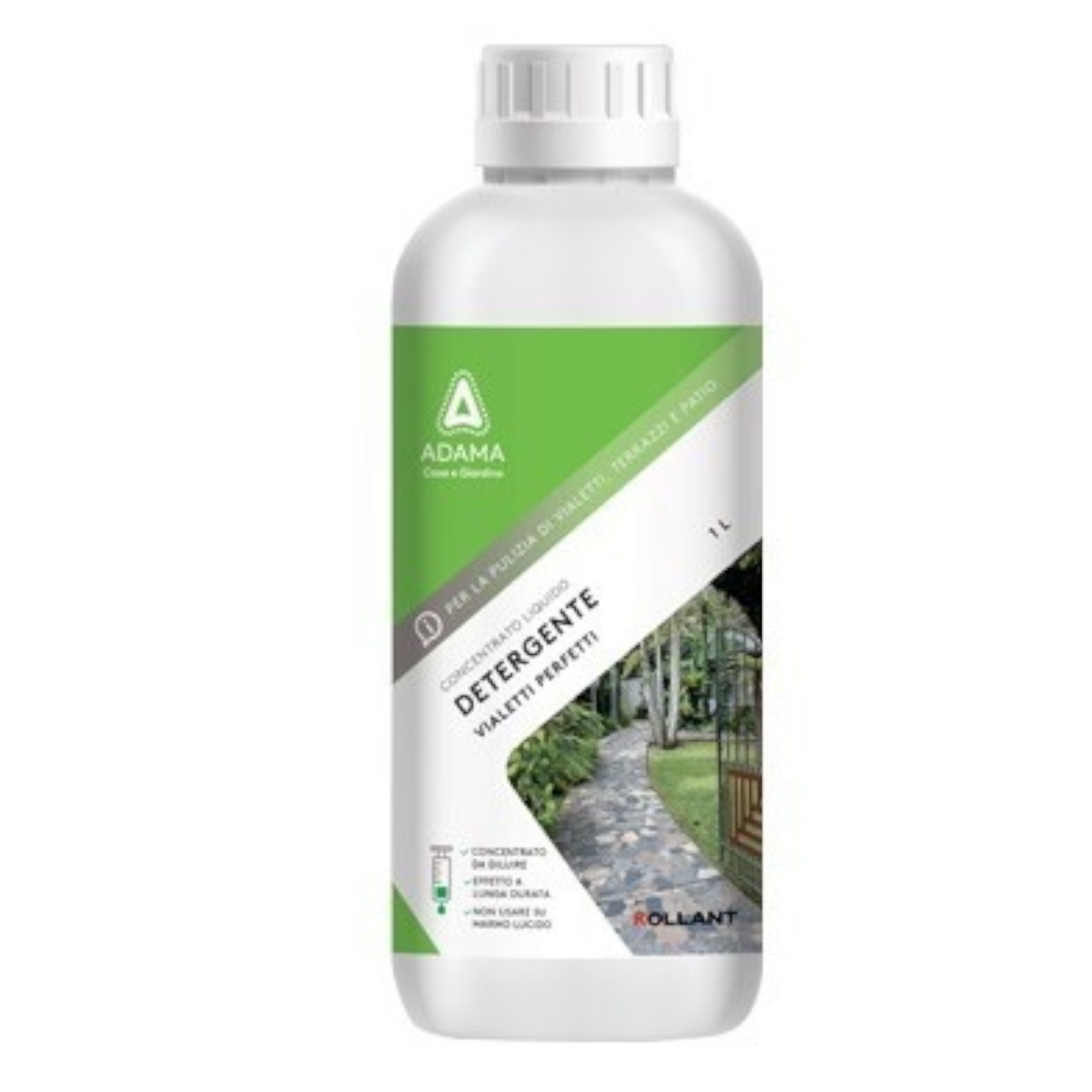 Liquido detergente a base di acido acetico per vialetti e spazi esterni Kollant Vialetti Puliti ADAMA