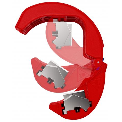 Coupe-tube en plastique robuste et renforcé Knipex BIX 902210BK