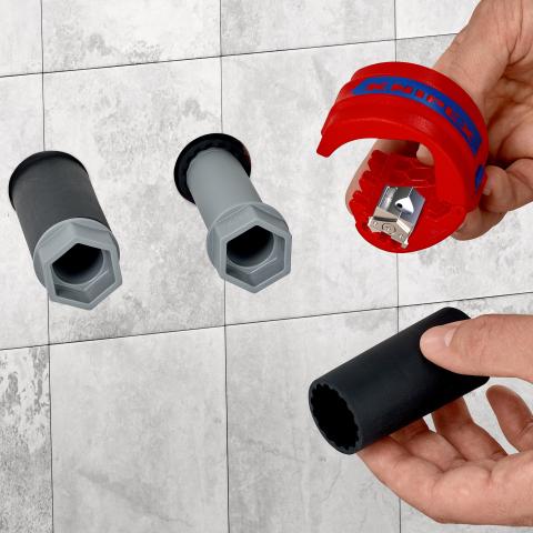 Coupe-tube en plastique robuste et renforcé Knipex BIX 902210BK