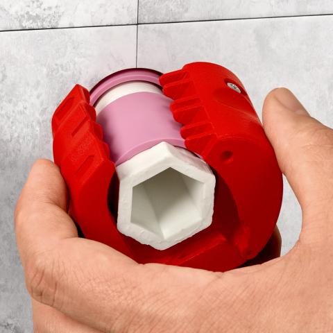 Coupe-tube en plastique robuste et renforcé Knipex BIX 902210BK