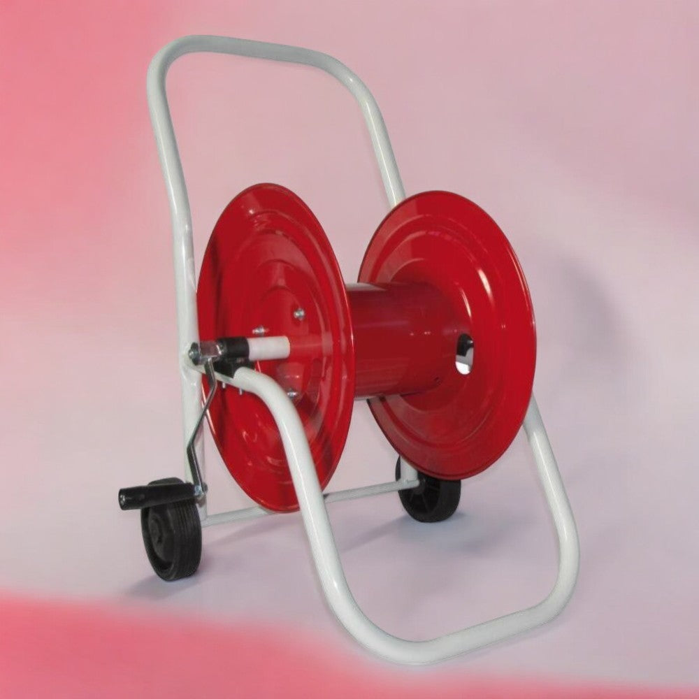 Chariot enrouleur lourd pour tuyau d'arrosage en acier galvanisé G41