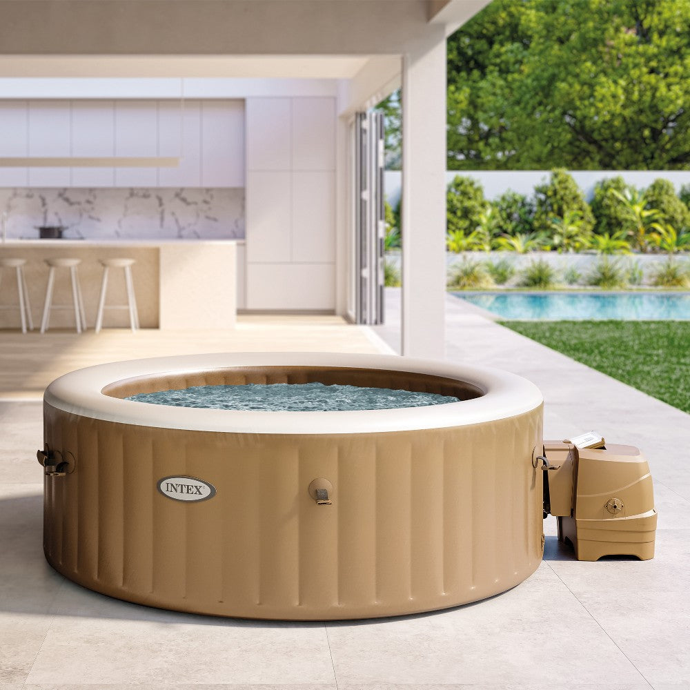 Piscine SPA hydromassante 4 places beige Ø196xH71 cm "Pure Spa Bubble Massage" INTEX28426 