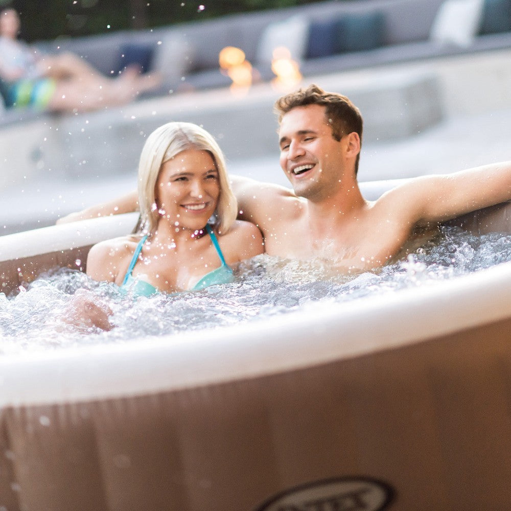 Piscine SPA hydromassante 4 places beige Ø196xH71 cm "Pure Spa Bubble Massage" INTEX28426 