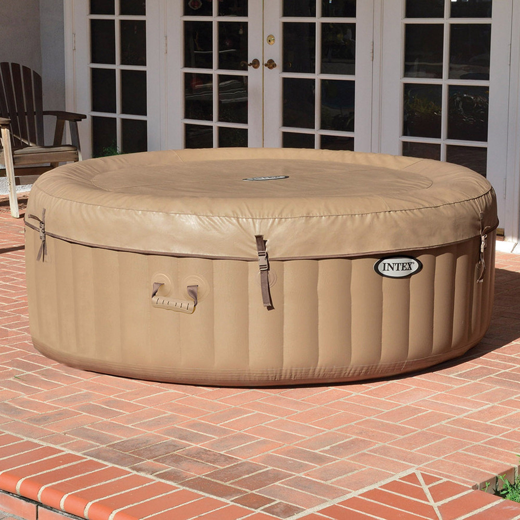 Piscine SPA hydromassante 4 places beige Ø196xH71 cm "Pure Spa Bubble Massage" INTEX28426 