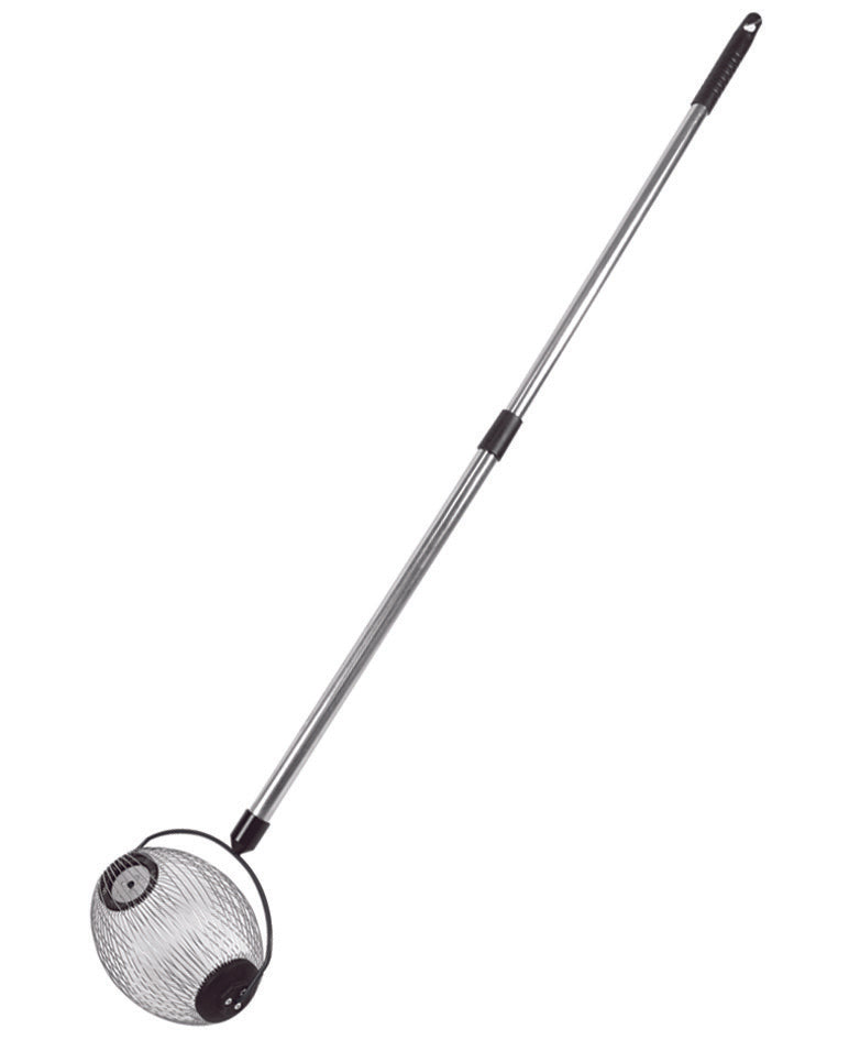 Récolteuse de noisettes et d'olives avec manche télescopique 80-120 cm - panier ø mm.230x170