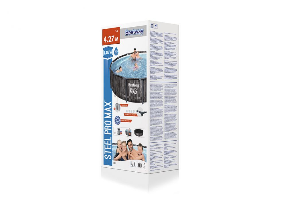 Piscine à structure ronde Steel Pro MAX 427x107 cm Bestway 5614Z